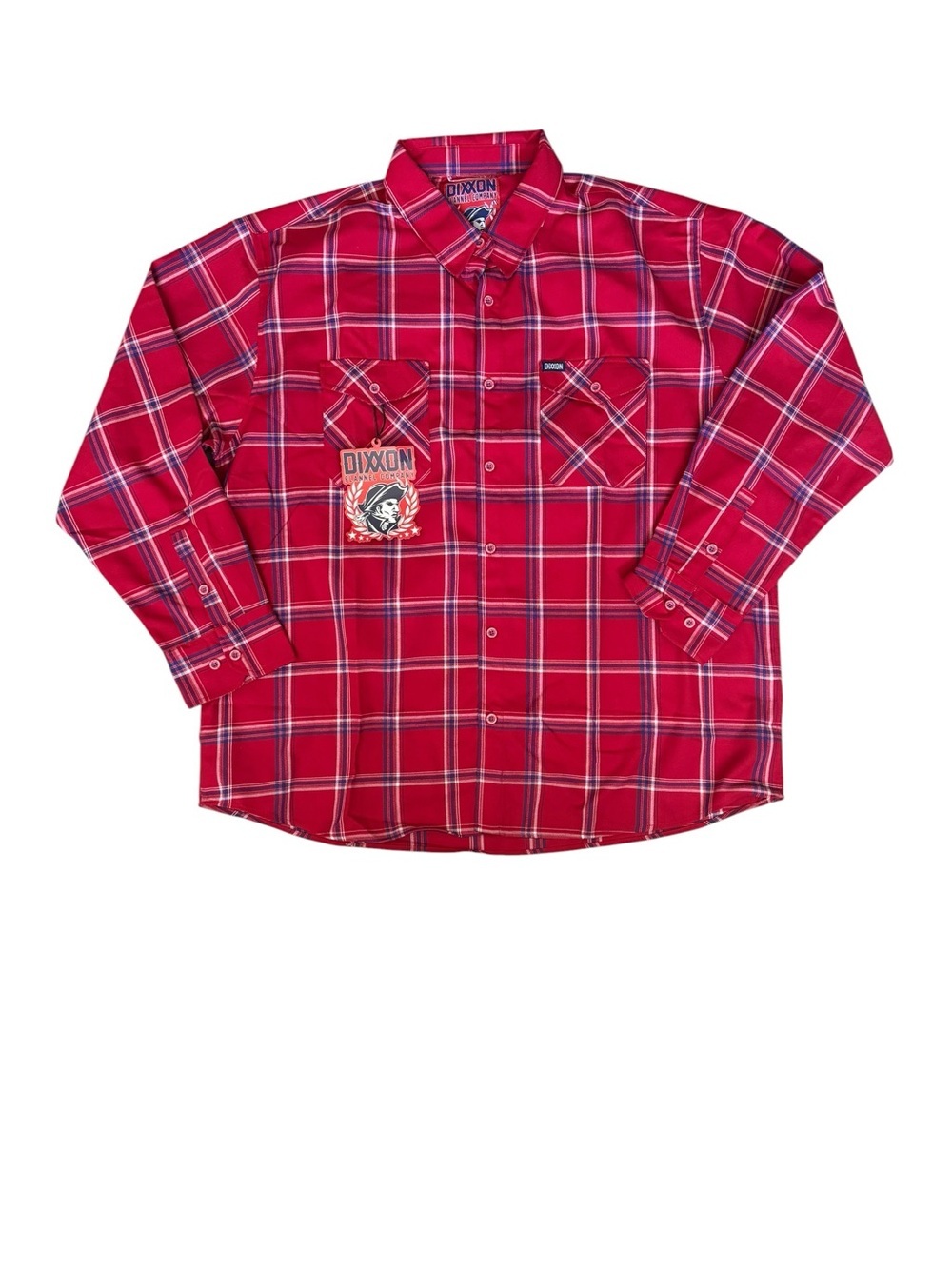 Dixxon Flannel Co The Rebellion Red Plaid Button Up Shirt 4X Streetwear Western